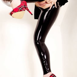 Red XXX in 'Red XXX' Latex Leggings (Thumbnail 19)